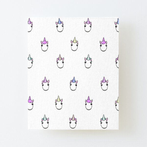 Magical Unicorn Pattern Mounted Print By Theresthisthing Redbubble - floating pink crown roblox