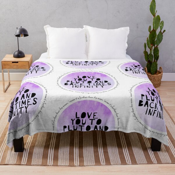 Item preview, Love you to Pluto and back purple watercolor design designed and sold by Lanie K Art.