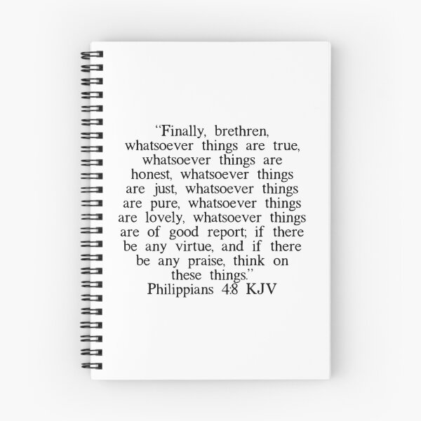Item preview, Philippians 4:8 KJV designed and sold by IBMClothing.
