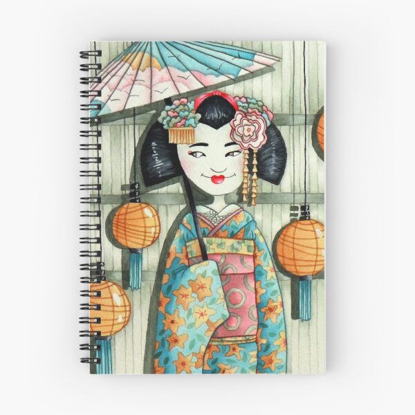 Item preview, Geisha with sunshade designed and sold by adeillustrator.
