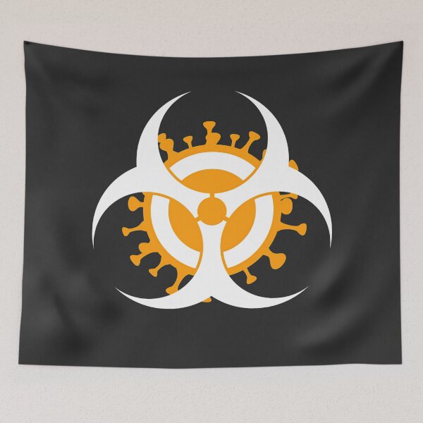 Item preview, Biohazard corona logo designed and sold by PrintPit.