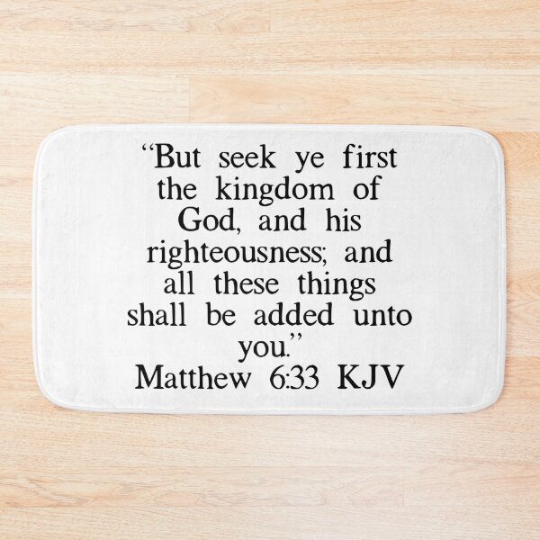 Item preview, Matthew 6:33 KJV designed and sold by IBMClothing.
