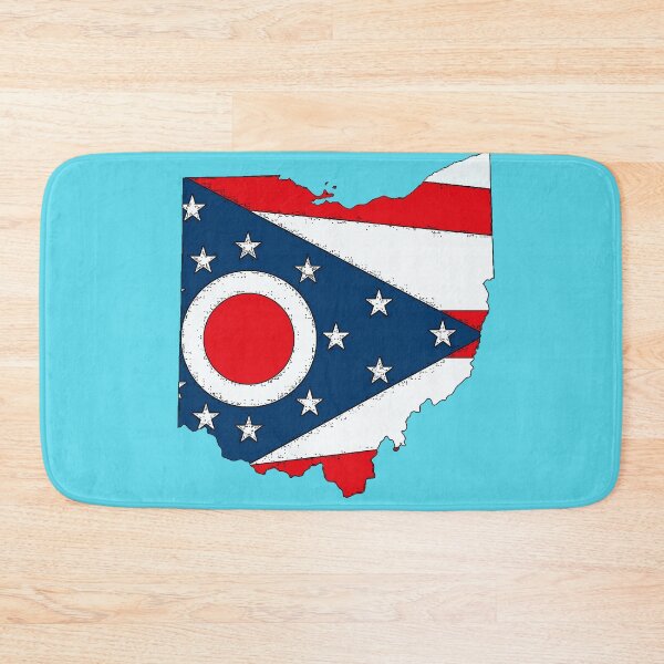 Item preview, Ohio Map with Ohio State Flag designed and sold by Havocgirl.