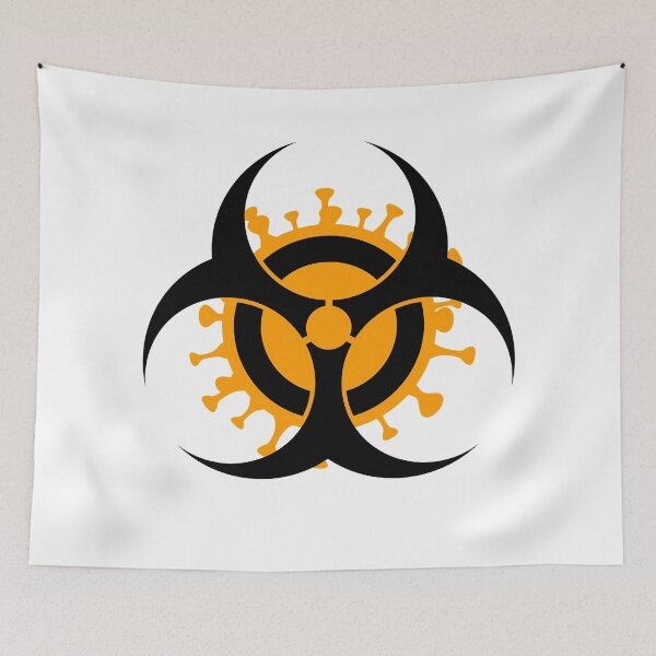 Item preview, Biohazard corona logo. Black on white. designed and sold by PrintPit.
