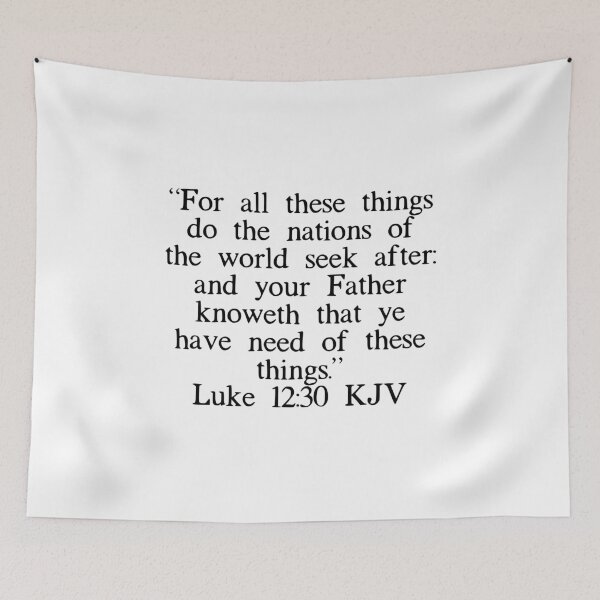 Item preview, Luke 12:30 KJV designed and sold by IBMClothing.