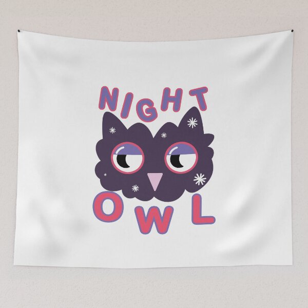 Item preview, Night OWL - No Sleep designed and sold by AdlDisEye.