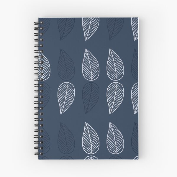 Item preview,  Skeleton Leaves in Indigo designed and sold by Annette Chabidon Studio.