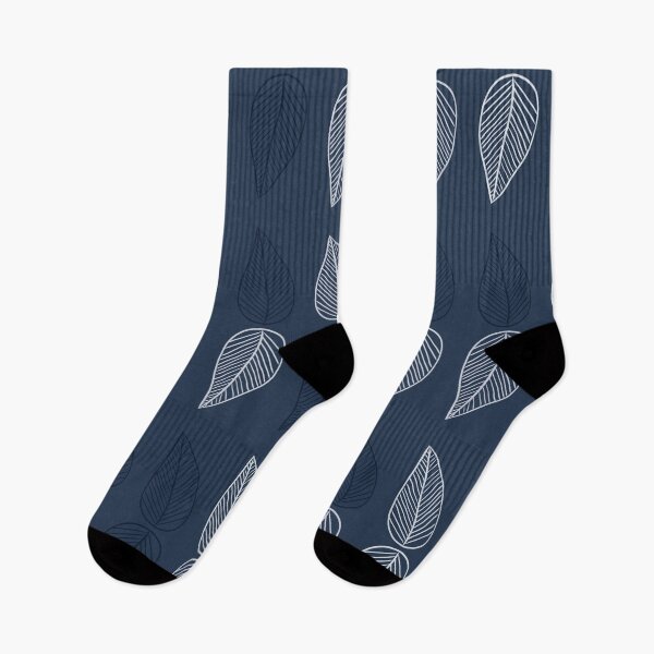 Item preview,  Skeleton Leaves in Indigo designed and sold by Annette Chabidon Studio.