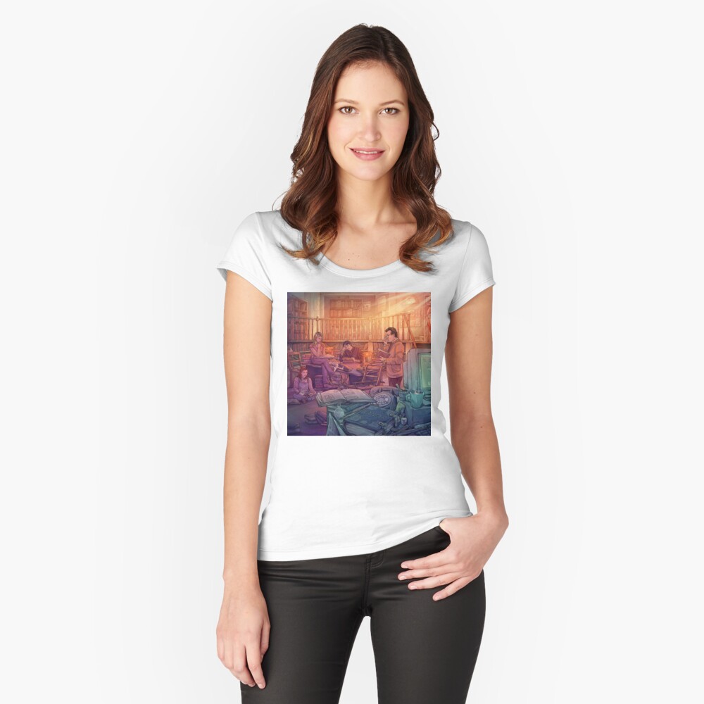 Item preview, Fitted Scoop T-Shirt designed and sold by TaylorRoseArt.