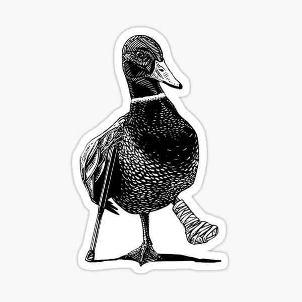 Duck Life Duck Duck Decal 7x2 Inch 