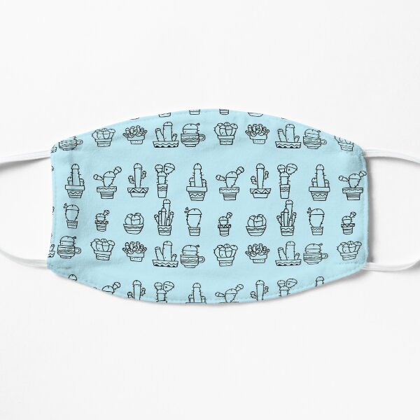 COCK PLANTS CACTUS BLUE Flat Mask