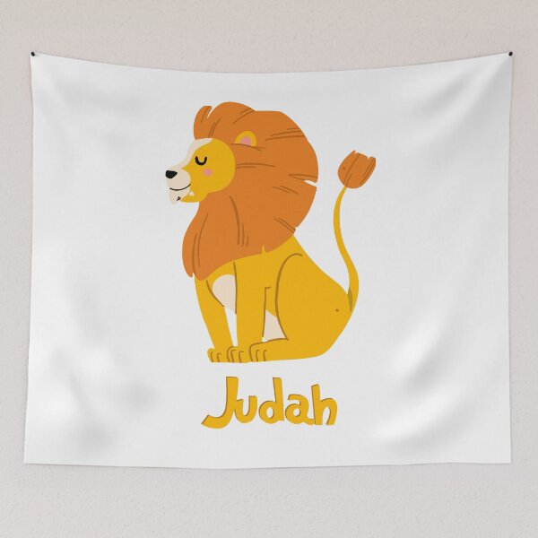 Item preview, Judah Lion Baby Boy Wild Animal Name designed and sold by HelloFromAja.