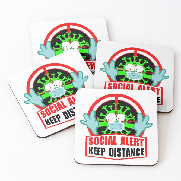 Item preview, Social Alert; Keep Distance; Corona; designed and sold by StickerApe.