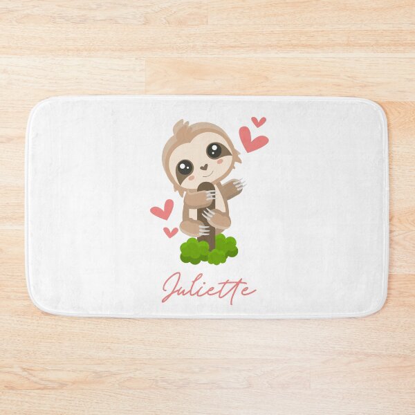 Item preview, Juliette Sloth Baby Girl Cute Hearts designed and sold by HelloFromAja.