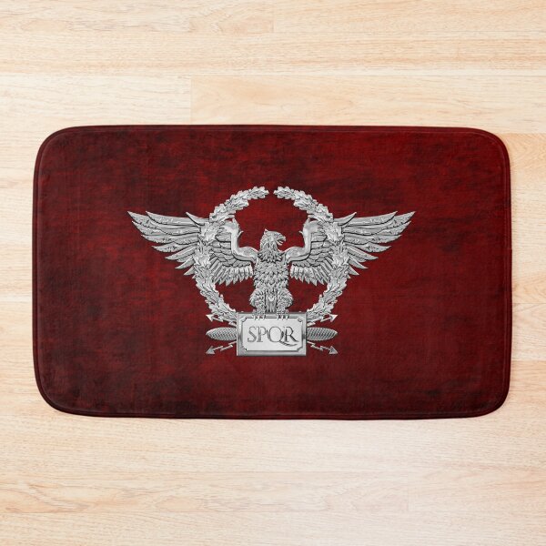 Item preview, Silver Roman Imperial Eagle - SPQR Special Edition over Red Velvet designed and sold by Serge Averbukh Art Studio.