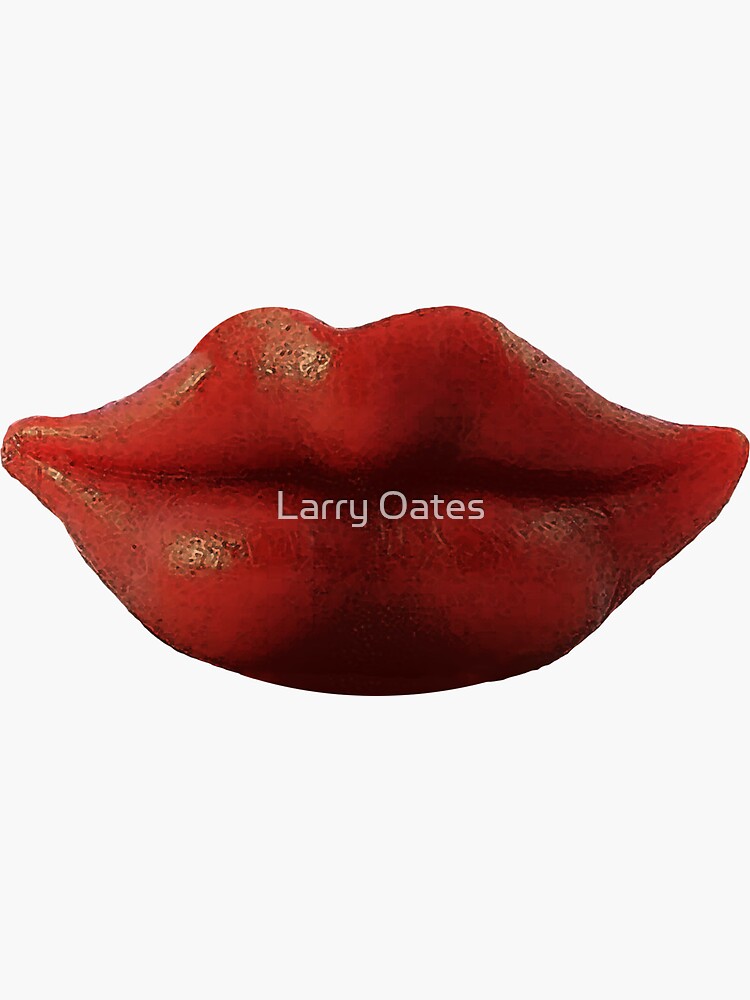 Toy Wax Lips Sticker for Sale by Larry Oates
