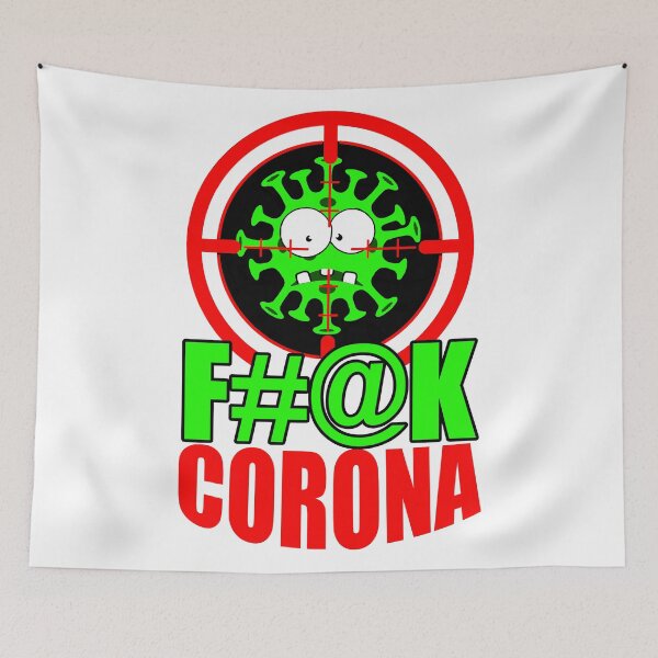 Item preview, Fuck Corona; Covid 19; designed and sold by StickerApe.