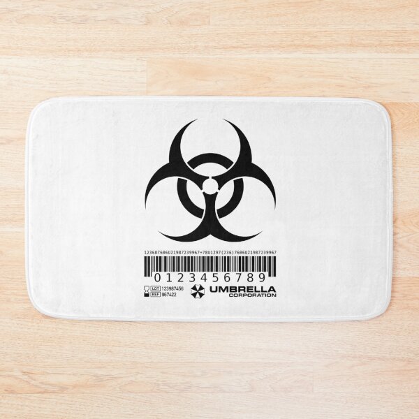 Item preview, Biohazard corona gear, provided by the corporation. Black on white. designed and sold by PrintPit.