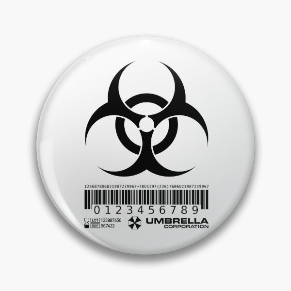Item preview, Biohazard corona gear, provided by the corporation. Black on white. designed and sold by PrintPit.