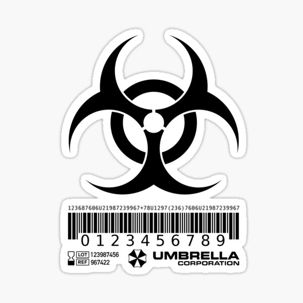 Umbrella Corporation Resident Evil Black Logo Sticker – Popahead