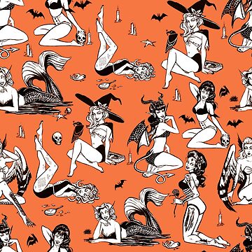 Artwork thumbnail, Monster Girl Pinup Pattern by Sabtastic
