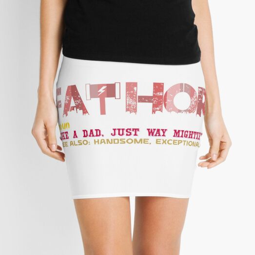 Copy of Fathor Like A Dad Just Way Mightier Mini Skirt