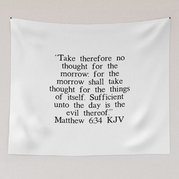 Item preview, Matthew 6:34 KJV designed and sold by IBMClothing.
