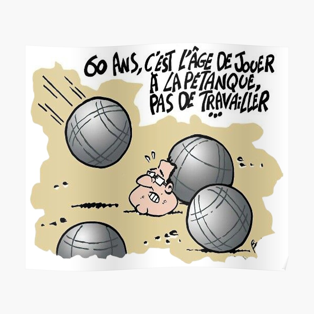 60 Years We Play Petanque Poster By Design Abel Redbubble