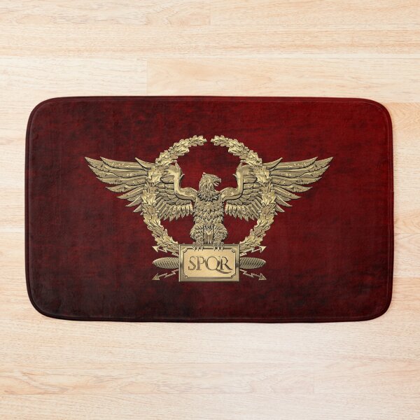 Item preview, Gold Roman Imperial Eagle - SPQR Special Edition over Red Velvet designed and sold by Serge Averbukh Art Studio.