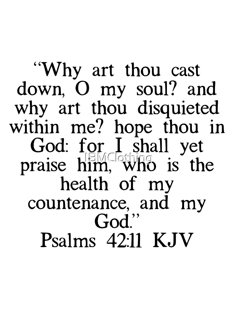 Hope in God Psalm 42:11 T Shirt