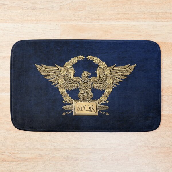 Item preview, Gold Roman Imperial Eagle -  S P Q R  Special Edition over Blue Velvet designed and sold by Serge Averbukh Art Studio.