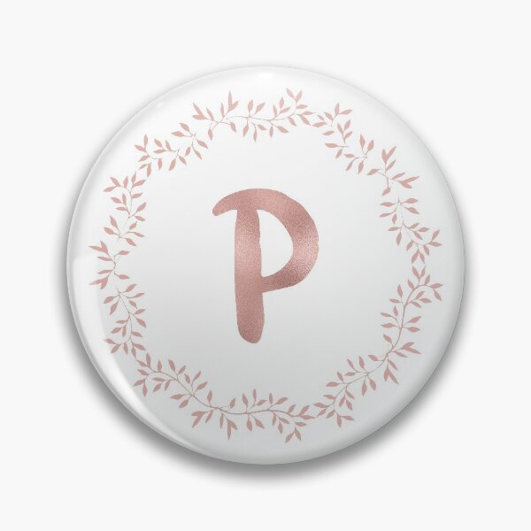 Item preview, Rose Gold Monogram P - Blush Pink Letter P designed and sold by MysticMagpie.