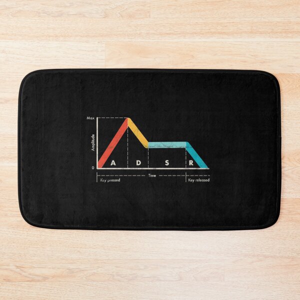 Item preview, Synthesizer Envelope ADSR Vintage Analog Studio Gear Nerd design designed and sold by A-Fashion.
