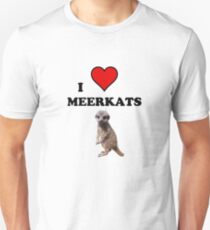 I Heart Meerkats (T-Shirt & Sticker ) Unisex T-Shirt