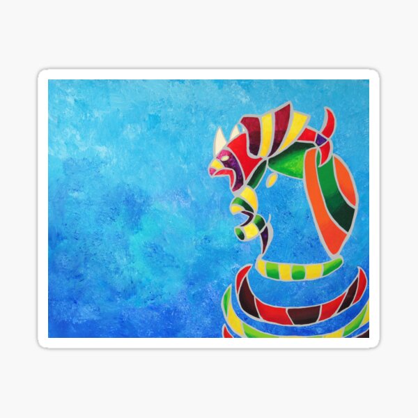 Fish hat Sticker
