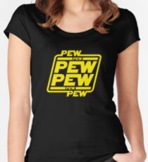 Pew Kirchenbank Tailliertes Rundhals-Shirt