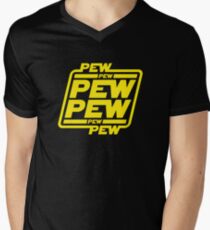 Pew Kirchenbank T-Shirt mit V-Ausschnitt