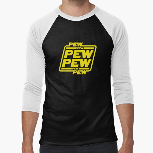 Pew pew pew Baseball ¾ Sleeve T-Shirt