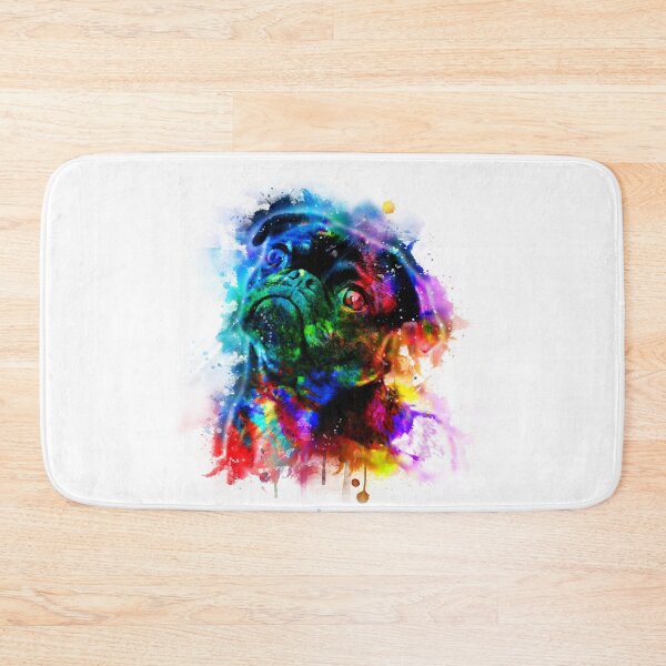 Item preview, Cute Pug Love Watercolor designed and sold by RAWWR.