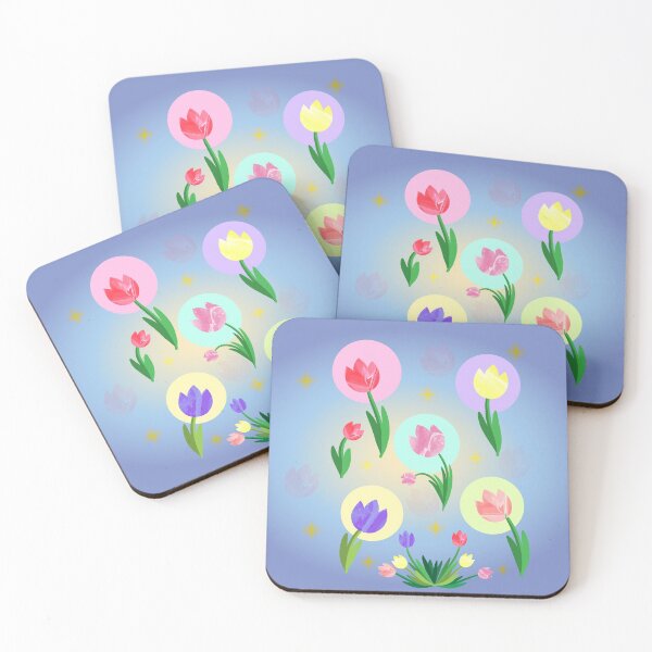 Item preview, Tulips night. Floral design designed and sold by AliensRich.