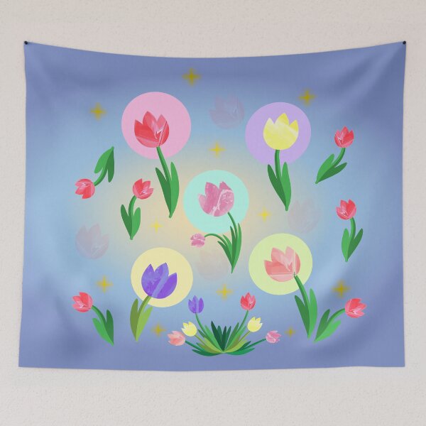 Item preview, Tulips night. Floral design designed and sold by AliensRich.