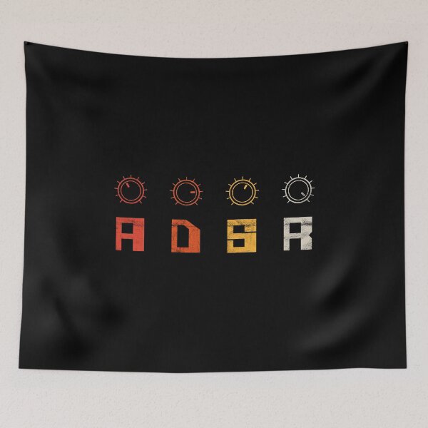 Item preview, Synthesizer Envelope ADSR Analog Vintage Synth Producer Gear design designed and sold by A-Fashion.