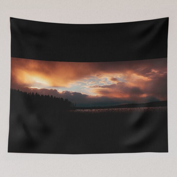 Item preview, Vivid storm sunset sky scape designed and sold by Juhku.