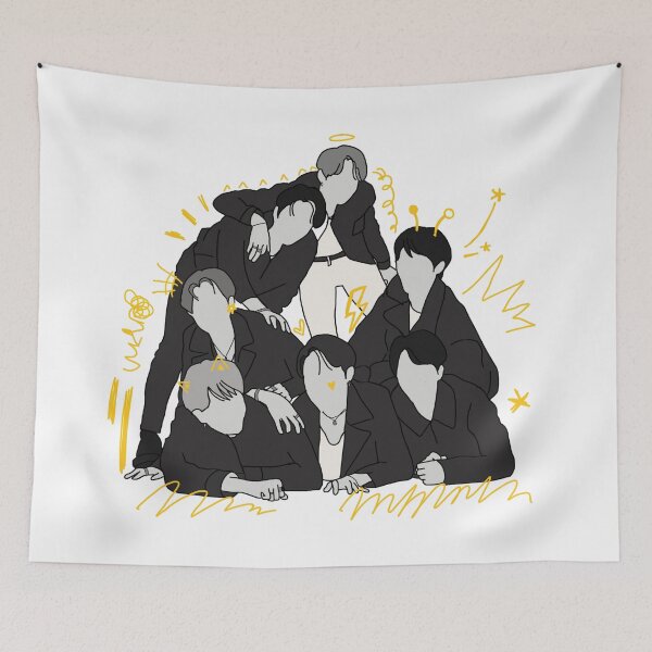 Item preview, BTS MOTS 7 - Minimalist Outline designed and sold by kaysadeea.