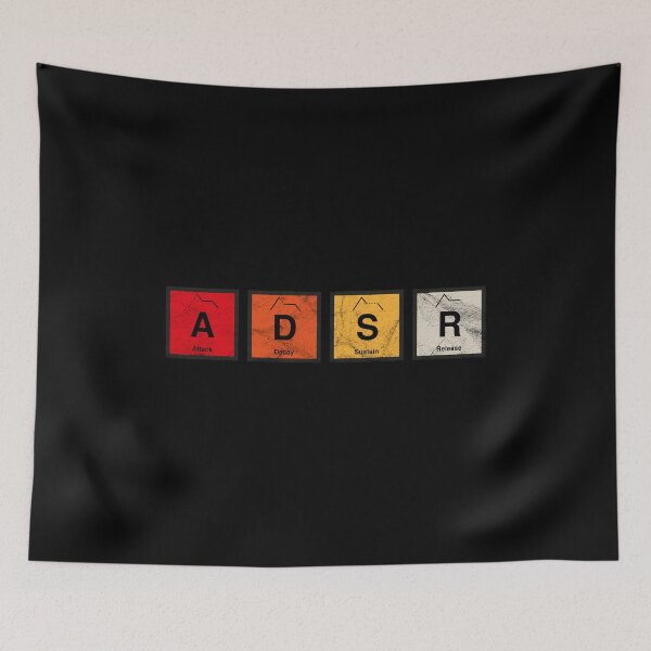 Item preview, Analog Synth ADSR Envelope Producer Vintage Studio Gear Nerd design designed and sold by A-Fashion.