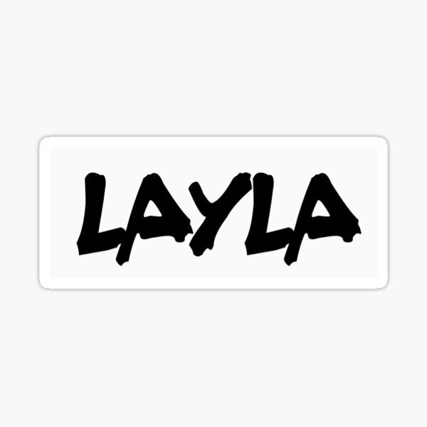 "Name Layla " Sticker by paigeschulerr Redbubble