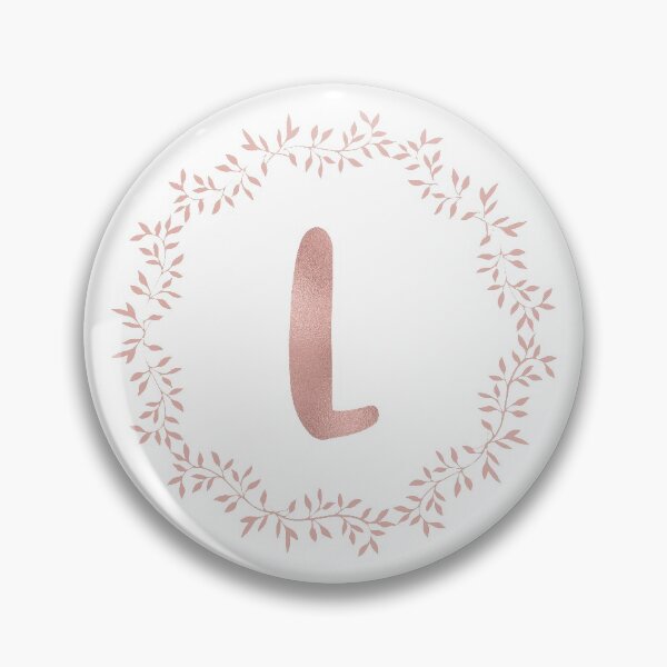 Item preview, Rose Gold Monogram L - Blush Pink Letter L designed and sold by MysticMagpie.