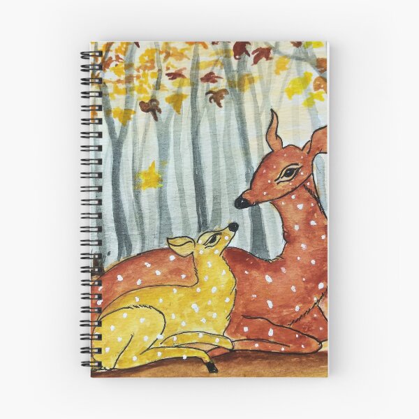 Item preview, Mother and Baby deer - watercolor painting designed and sold by Sonia dutta_art.