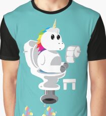Rainbow Unicorn Ice Cream Graphic T-Shirt