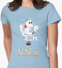 Regenbogen-Einhorn-Eiscreme Tailliertes T-Shirt